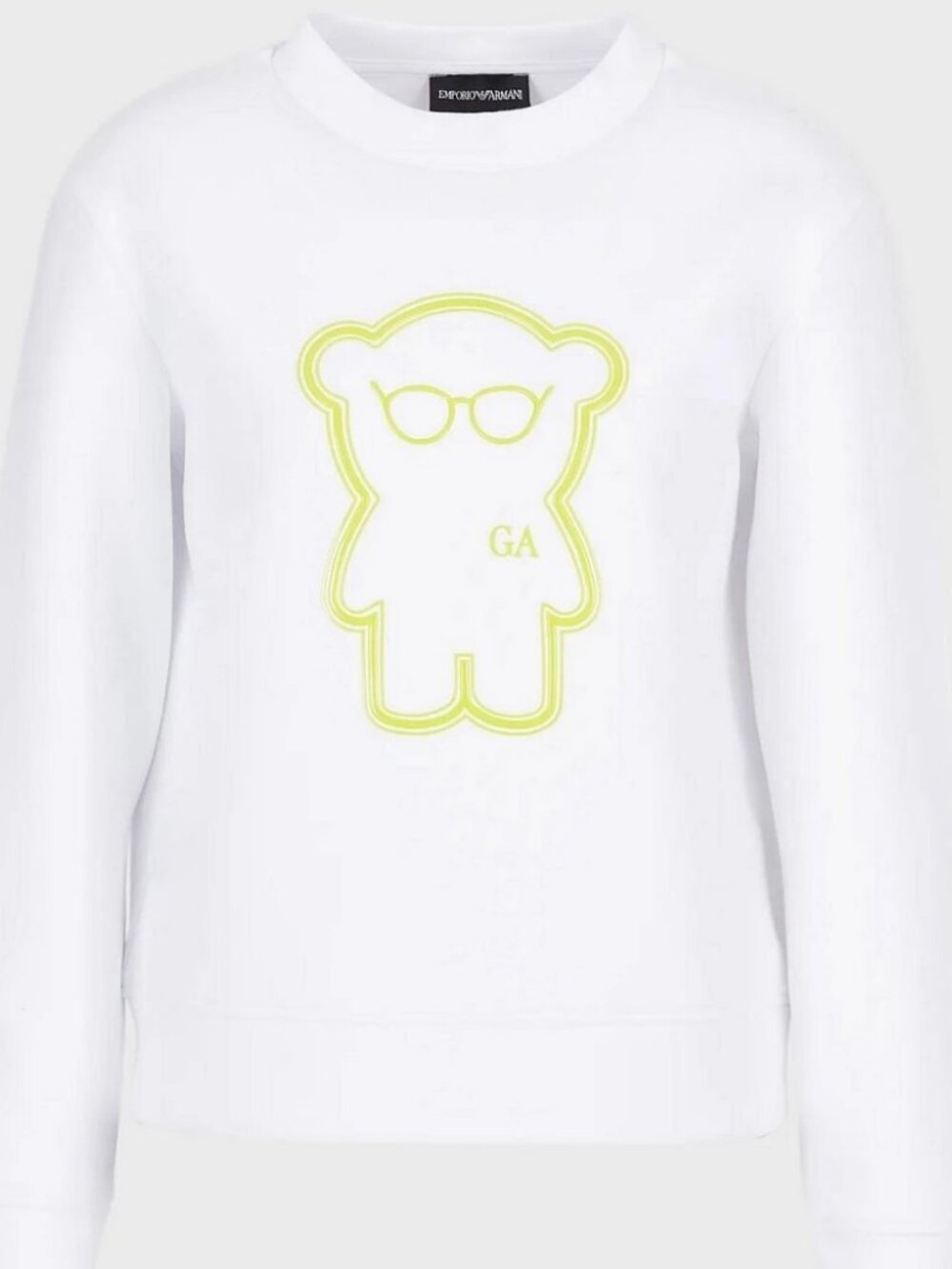 EMPORIO ARMANI women's crew neck gummy bear sweater small